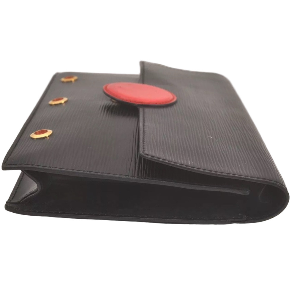 Louis Vuitton LV Black Épi Hublot Clutch Bag with COA  EUC - Picture 6 of 16